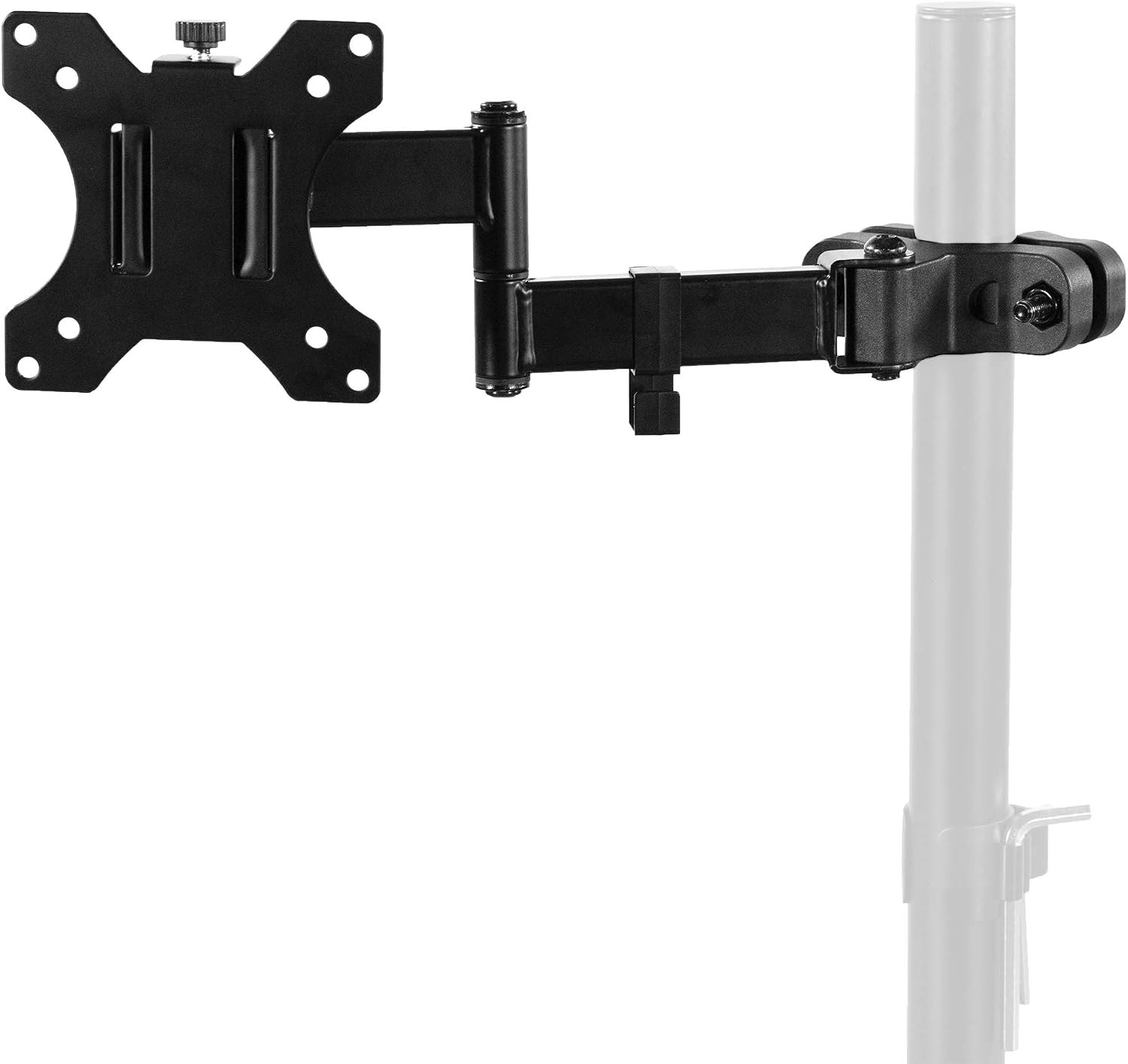 Steel Universal Pole Mount Monitor Arm VESA Plate | Fits 17" to 32" Screens