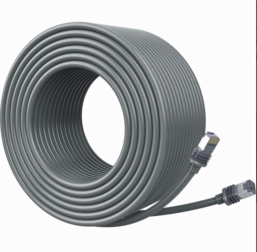 Starlink Gen 3 100 ft High-Speed Network Cable Gray Gold Plated