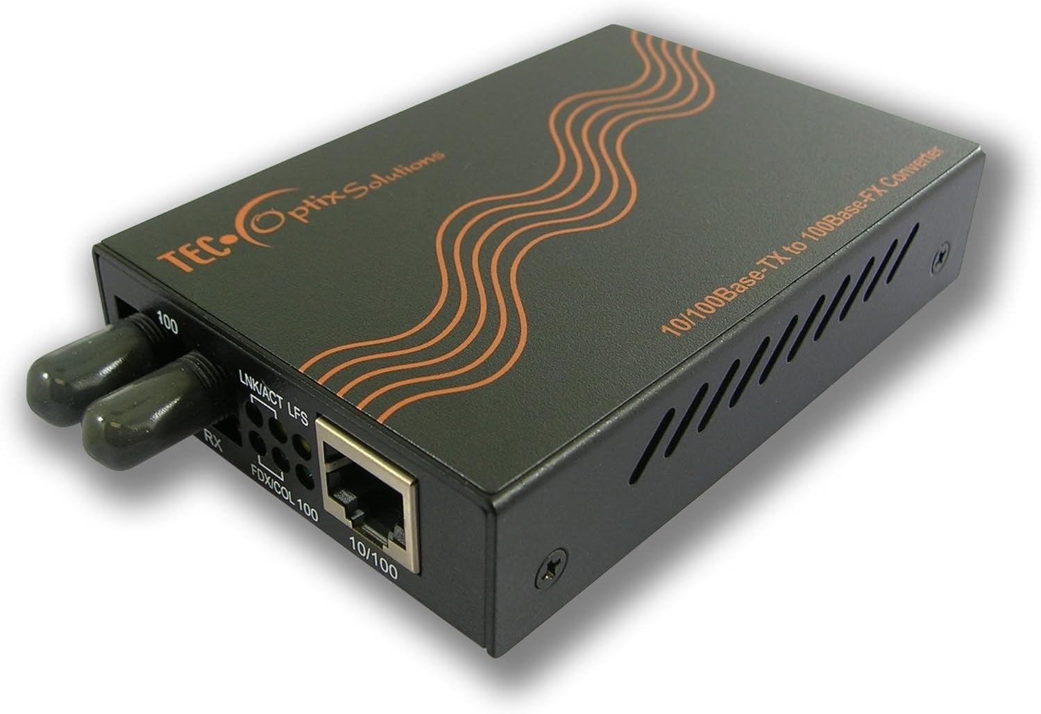 MT-100ST-MM 10/100 ST Multi-Mode Fiber Media Converter TEC Optix Solutions