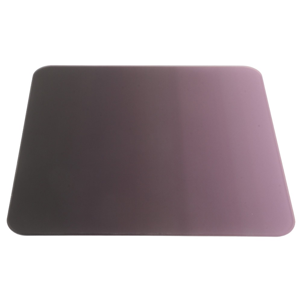 2pcs Glass Gaming Mousepad for Precision Tracking, Red, 9.8x9.8"