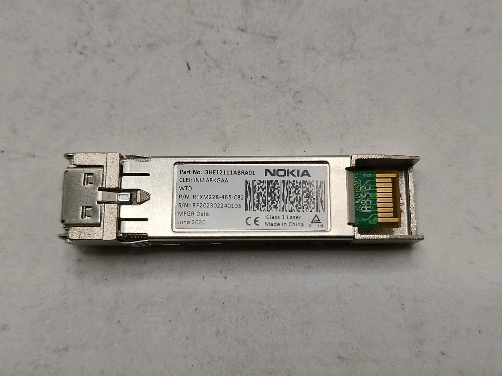 Nokia SFP+ 10GE BX20-D, Transceiver Module, 3HE12111ABRA01