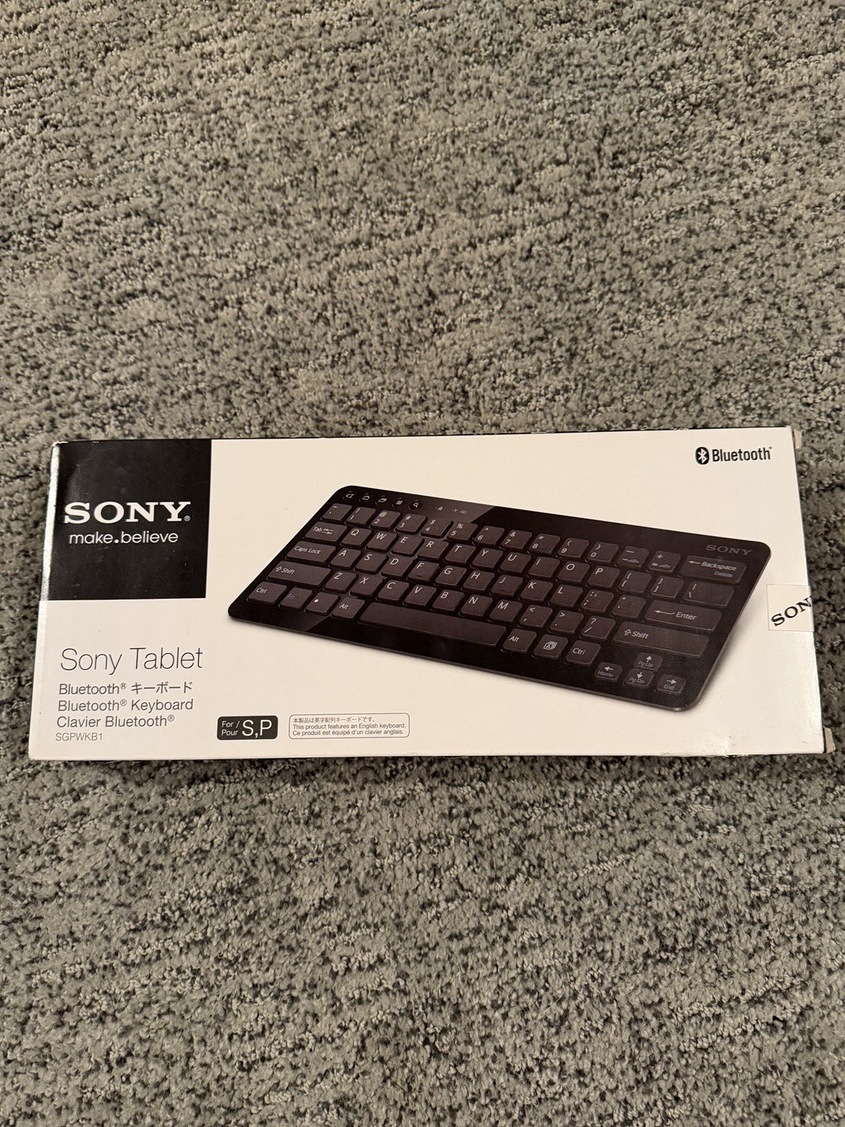 New Sealed Sony SGPWKB1 Bluetooth Keyboard Black