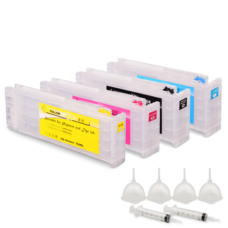 4PC Empty Refillable Ink Cartridge With Chip For SC S30670 50670 T6891-T6894
