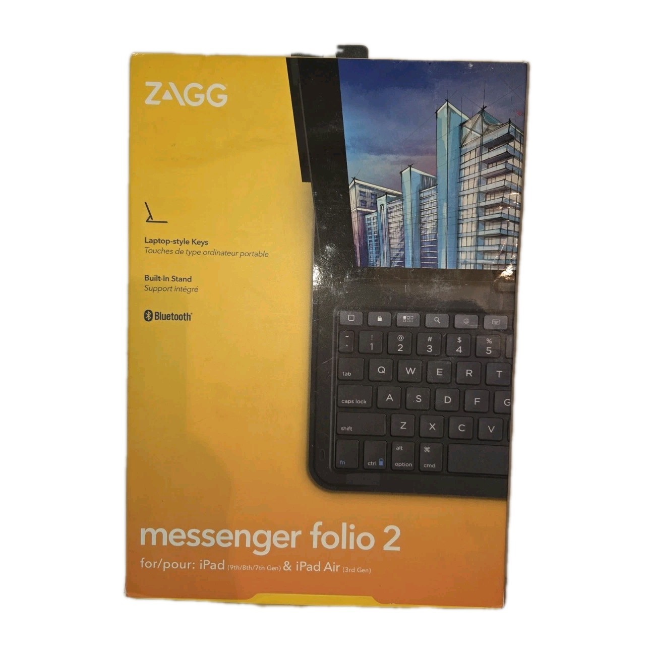 ZAGG - Messenger Folio 2 - Tablet Keyboard & Case for 10.2-inch iPad, 10.5-inch 
