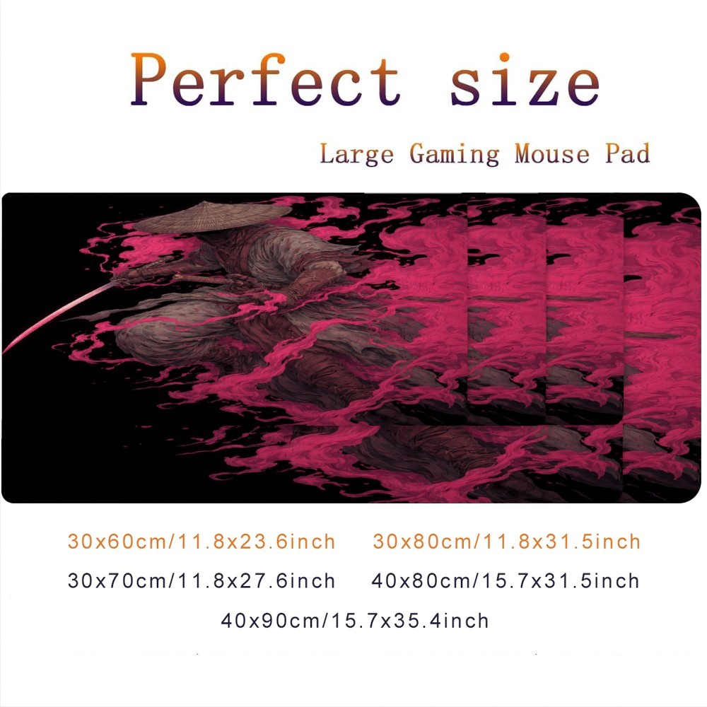 Extra Large Gaming Mouse Pad Featuring a Non-Slip Base, Extended Surface for K