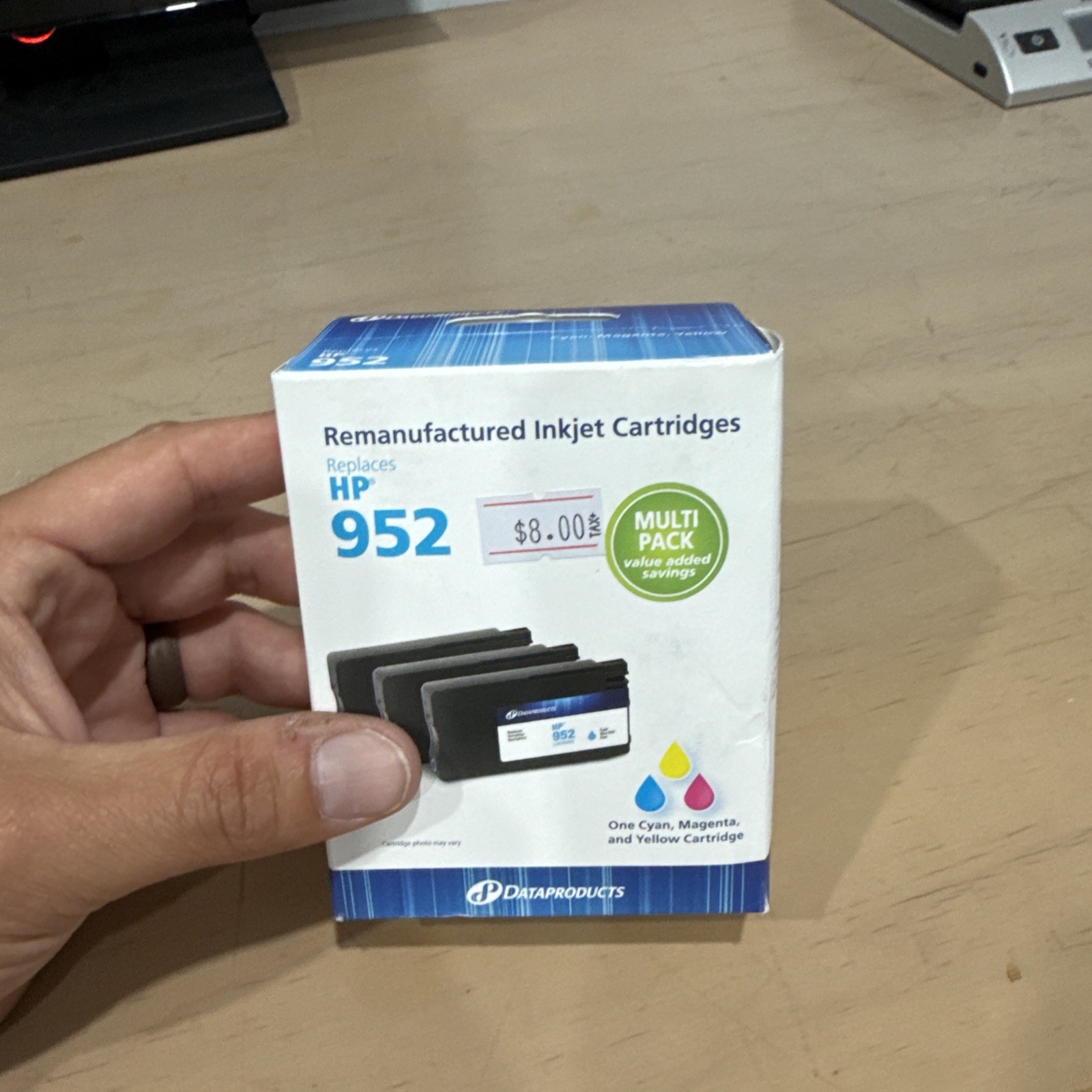 HP 952 Ink Cartridge Color Cyan, Magenta & Yellow DataProducts Printer Ink-B