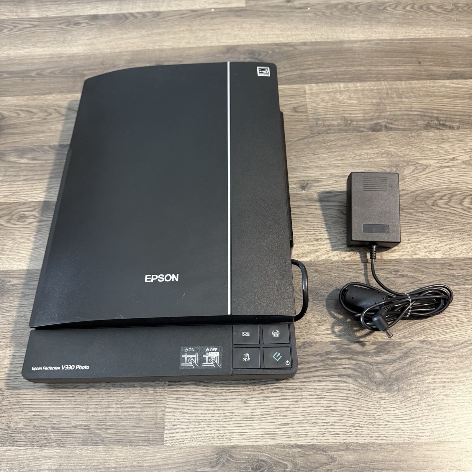 Epson Perfection V330 Photo Flatbed Scanner USB 2.0 W/ Power Adapter Tested