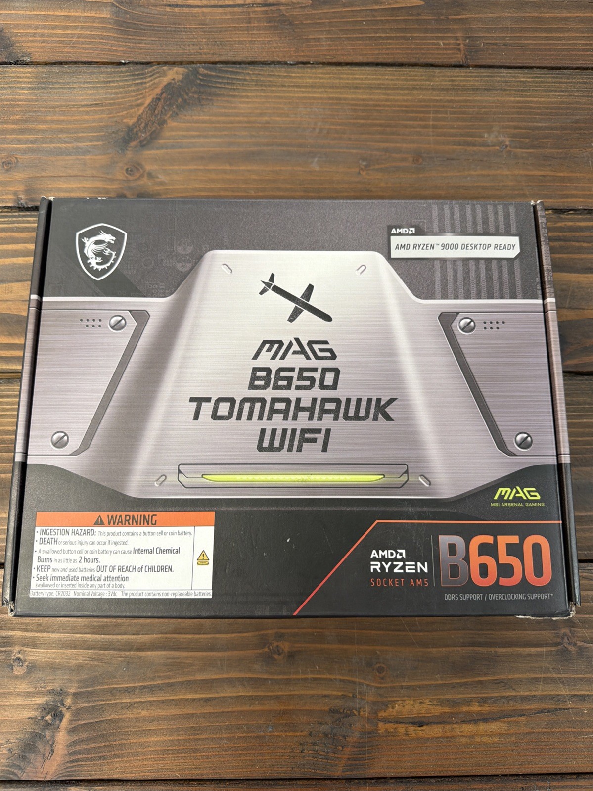 MSI MAG B650 Tomahawk WiFi AM5 ATX Motherboard DDR5 WiFi 6E 2.5Gb LAN