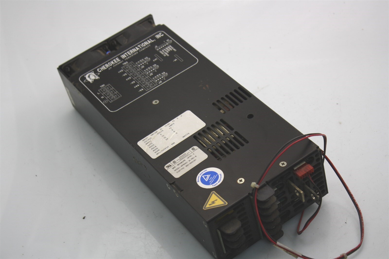 Cherokee International MP604G1 600W Power Supply 100-240V 5V 75A +-15V 8A 24V 2A