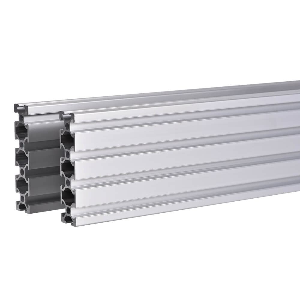 IXGNIJ 2080T 2PCS 59'' T Slot Silver Aluminum Extrusion Profile 1500mm