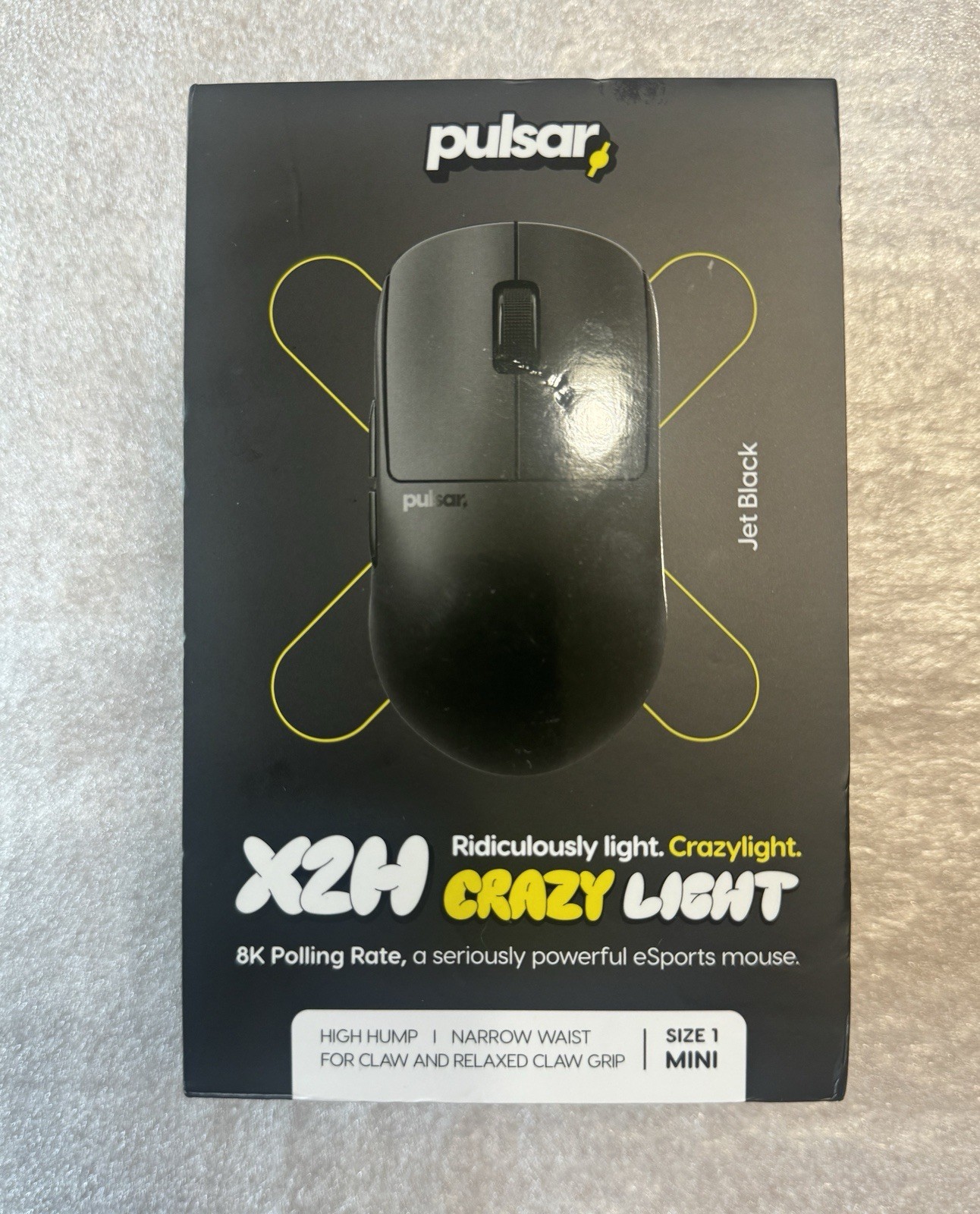 Pulsar X2H crazylight MINI Wireless Gaming Mouse Jet Black