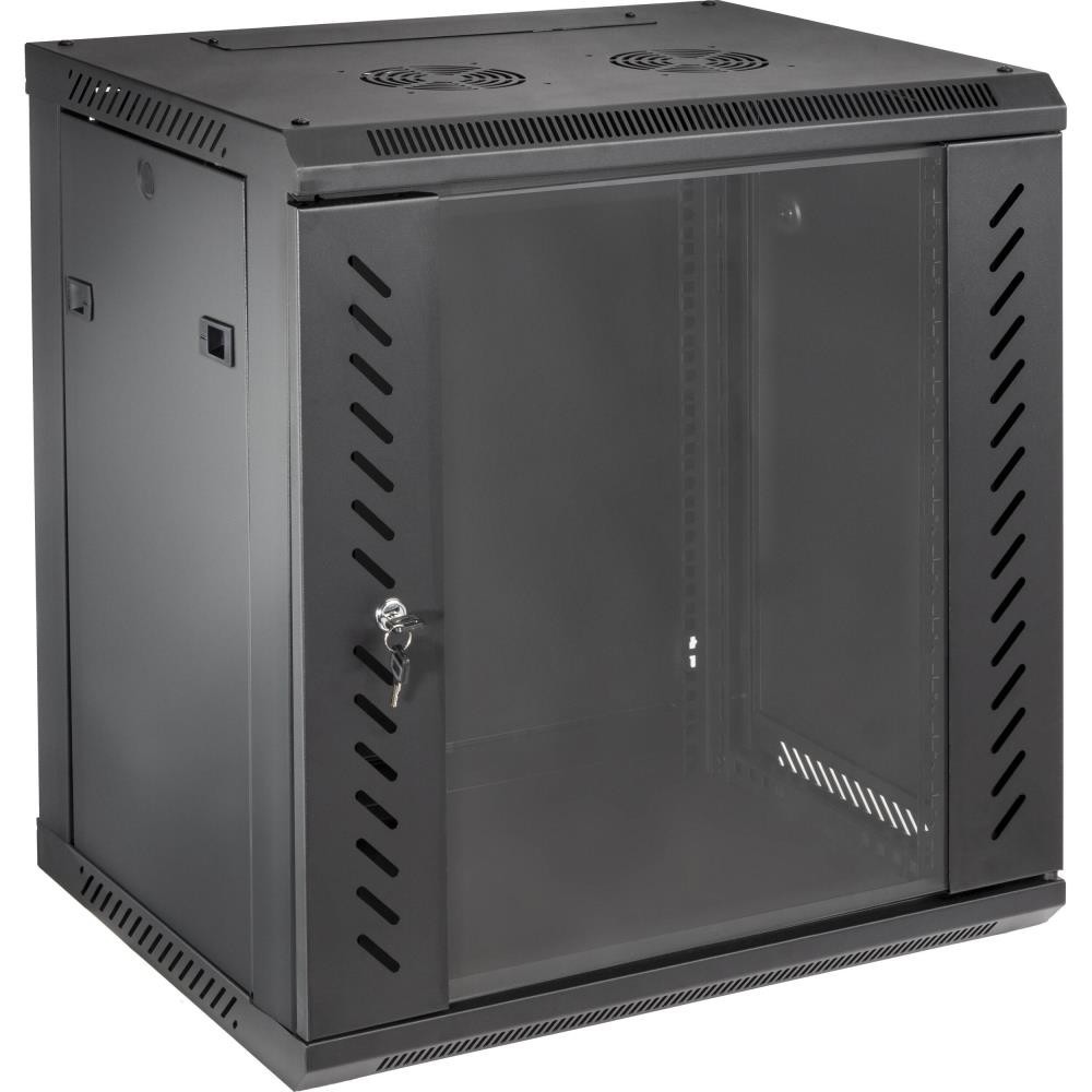 Lectronify 12U Deep Server Rack Cabinet 19in Wall Mount Steel Locking Enclosure