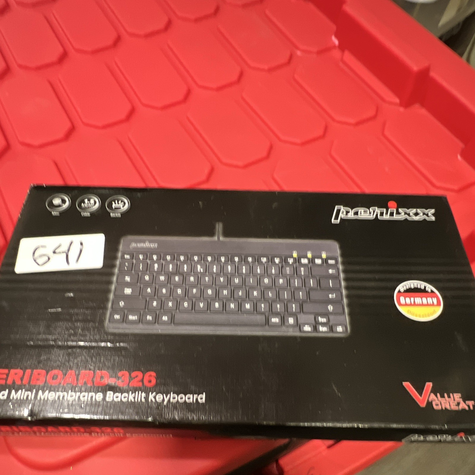 Perixx PERIBOARD-326 Wired Mini Membrane Backlit Keyboard Black