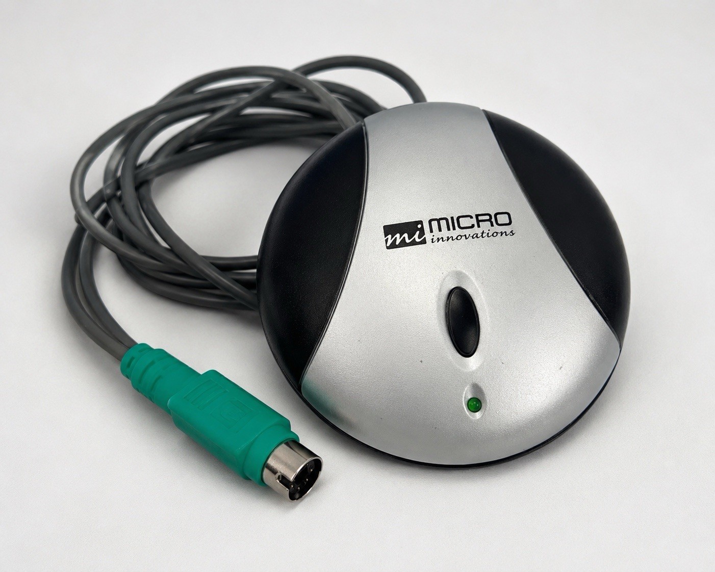 Micro Innovations PS/2 Optical Wired Computer Mouse Gray Tested