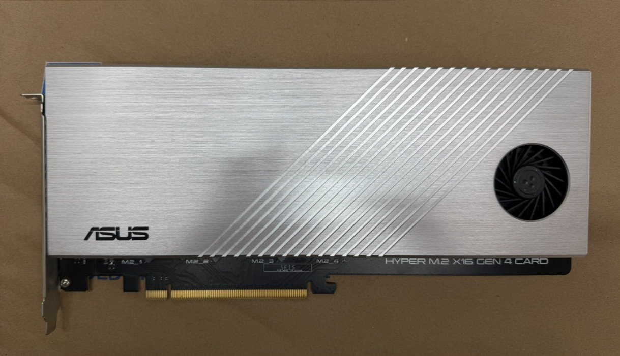 ASUS Hyper M.2 X16 Gen 4 PCI Express PCIe 4.0 Expansion Card