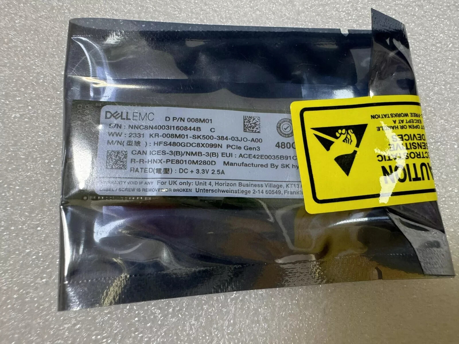 Used genuine DELL 480GB T560 R760 R760XS NVME M.2 SSD for Boss N1 08M01 03JC4V