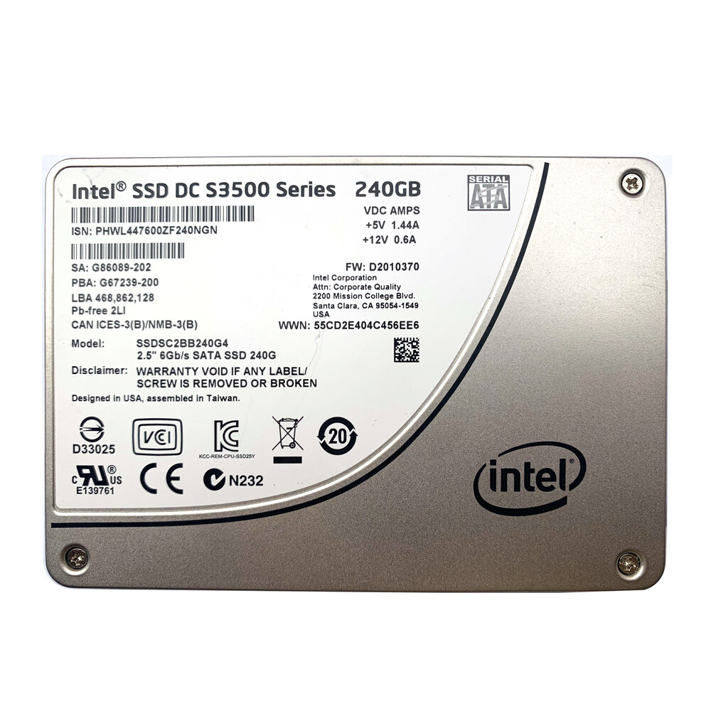 compatible Intel S3500 240GB SSD SATA 6Gb/s 2.5" DC Enterprise SC2BB240G4