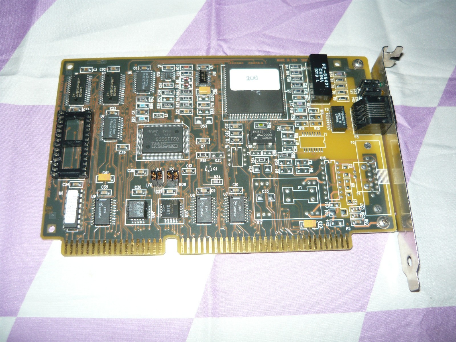 Vintage Cabletron Systems ISA Network Card 10BaseT Ethernet Used