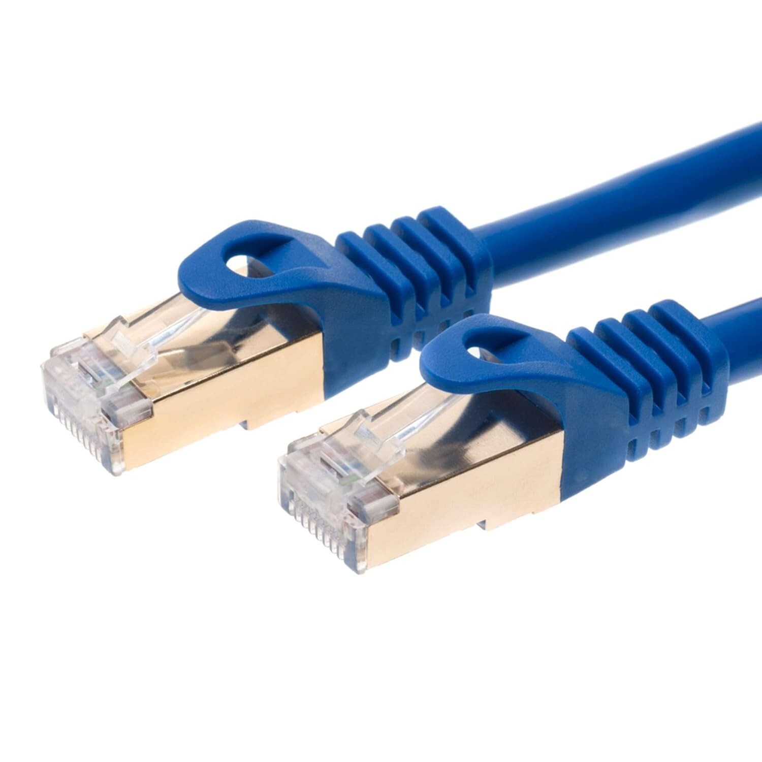 CAT7 U/FTP PATCH CORD GOLD PLATED LAN CABLE 6FT-75FT Multi Pack LOT Blue