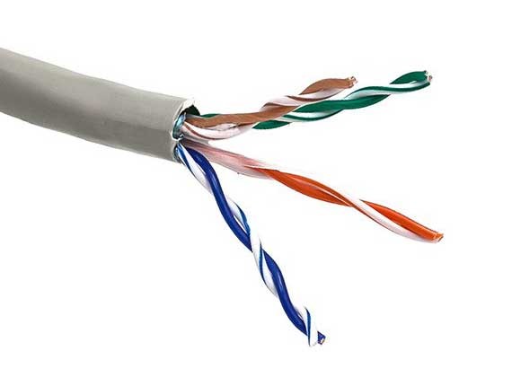 1000ft Cat5e 350 MHz Shielded Stranded Bulk Ethernet Bare Copper Cable, Gray