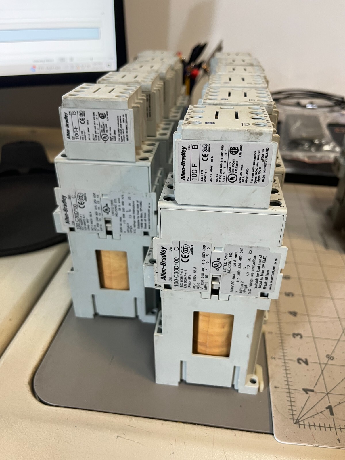 One Allen Bradley 100-S, 100c30d*00, 100-F Control Module
