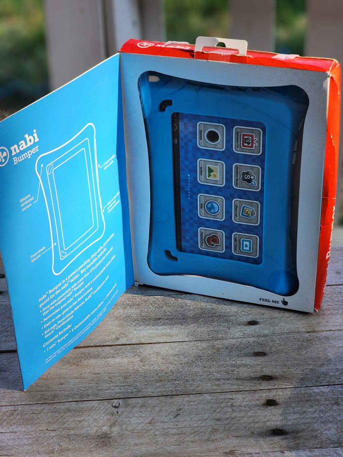 Nabi Bumper Tablet Case 2 Name Plates 1 Sticker Pack