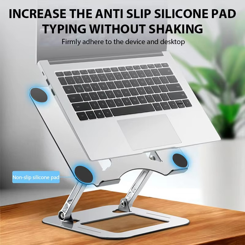 Laptop Stand, 360° Rotating Foldable Adjustable Computer Stand for 8 to 17.