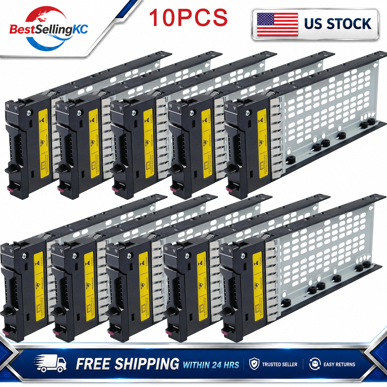 10PCS P14405-001 2.5" SFF HDD SSD Tray Caddy for HPE MSA 1060 2040 2060 Carrier