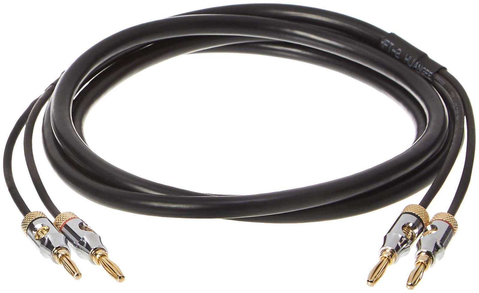 Amazon Basics Banana Plug 16AWG Speaker Cable Wire CL2 6ft Black
