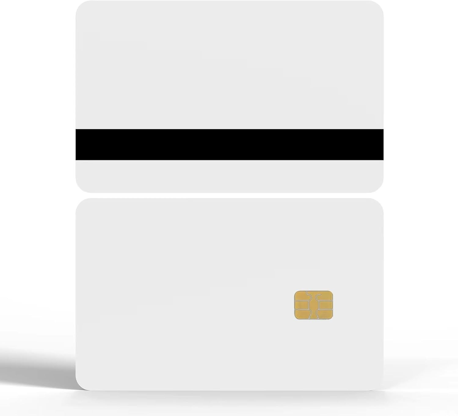 100 Pack SLE4442 Chip Cards w/HiCo 2 Track Mag Stripe 5/16inch (8.4mm)