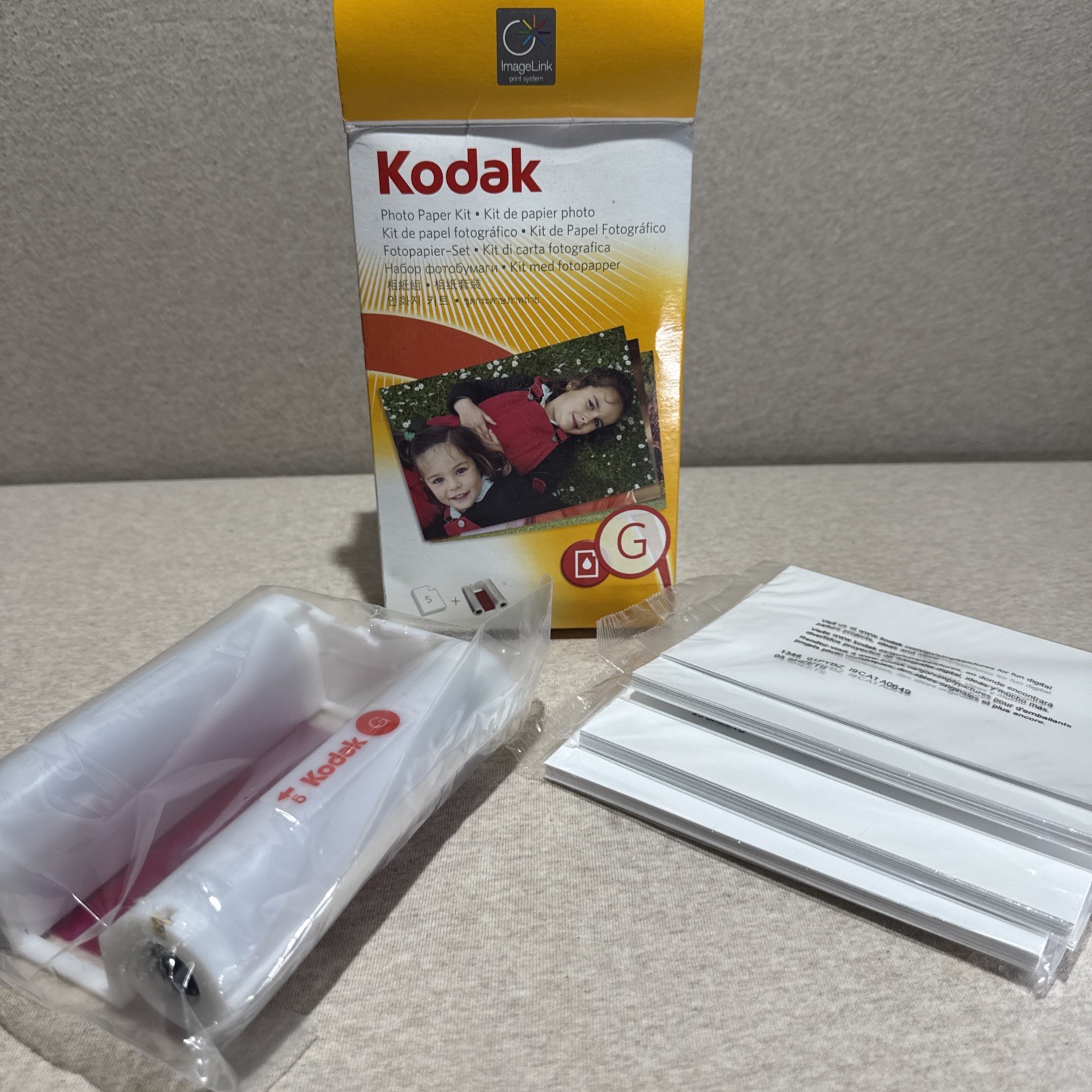 Kodak G Series Photo Paper Kit Color Cartridge Open Box Incomplete 4 Packs