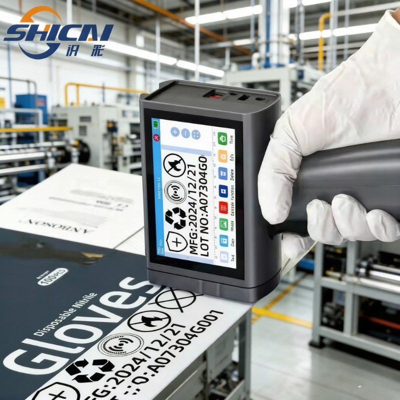 25.4mm Handheld TIJ Inkjet Coder for Metal Wood Plastic Surface Mark