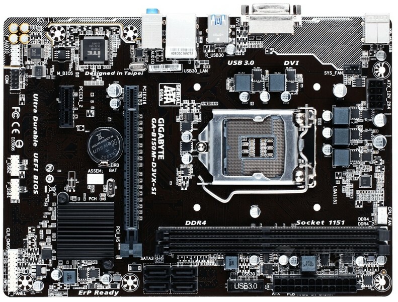 For Gigabyte GA-B150M-D3VX-SI DDR4 LGA1151 Motherboard Tested OK