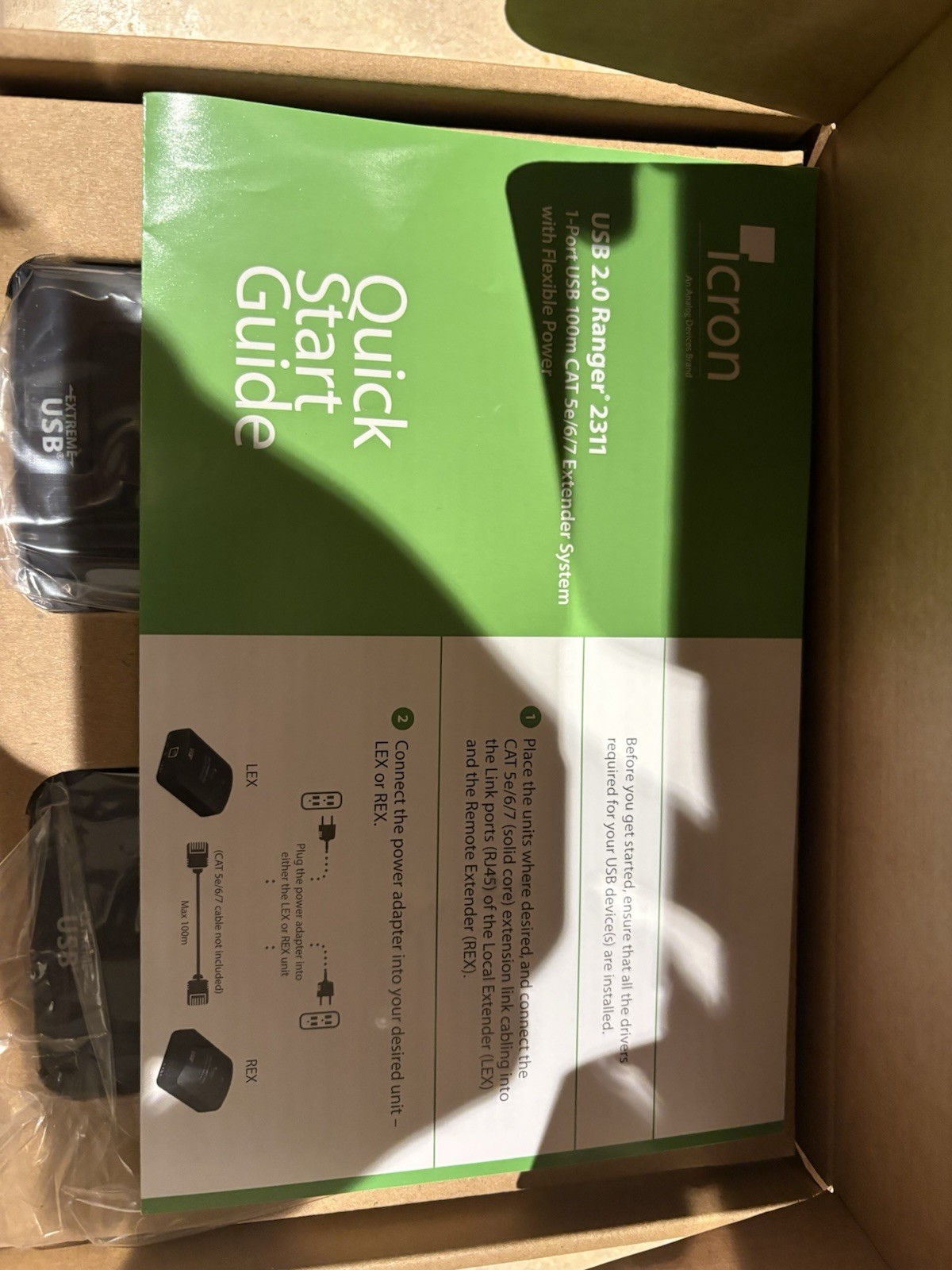 Icron USB 2.0 Ranger 2311 Extender. New