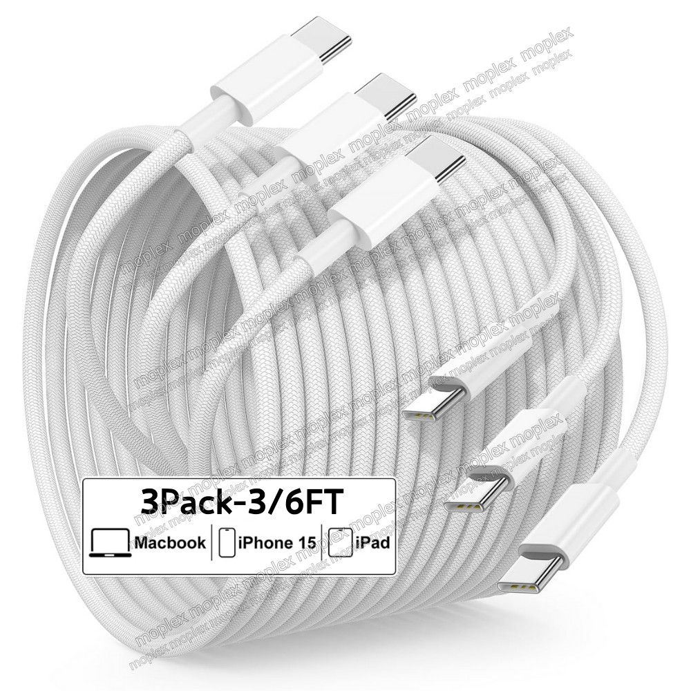 1/2/3PACK PD 60W USB C to Type C Fast Charging Cable Charger Data Cord 3FT 6FT
