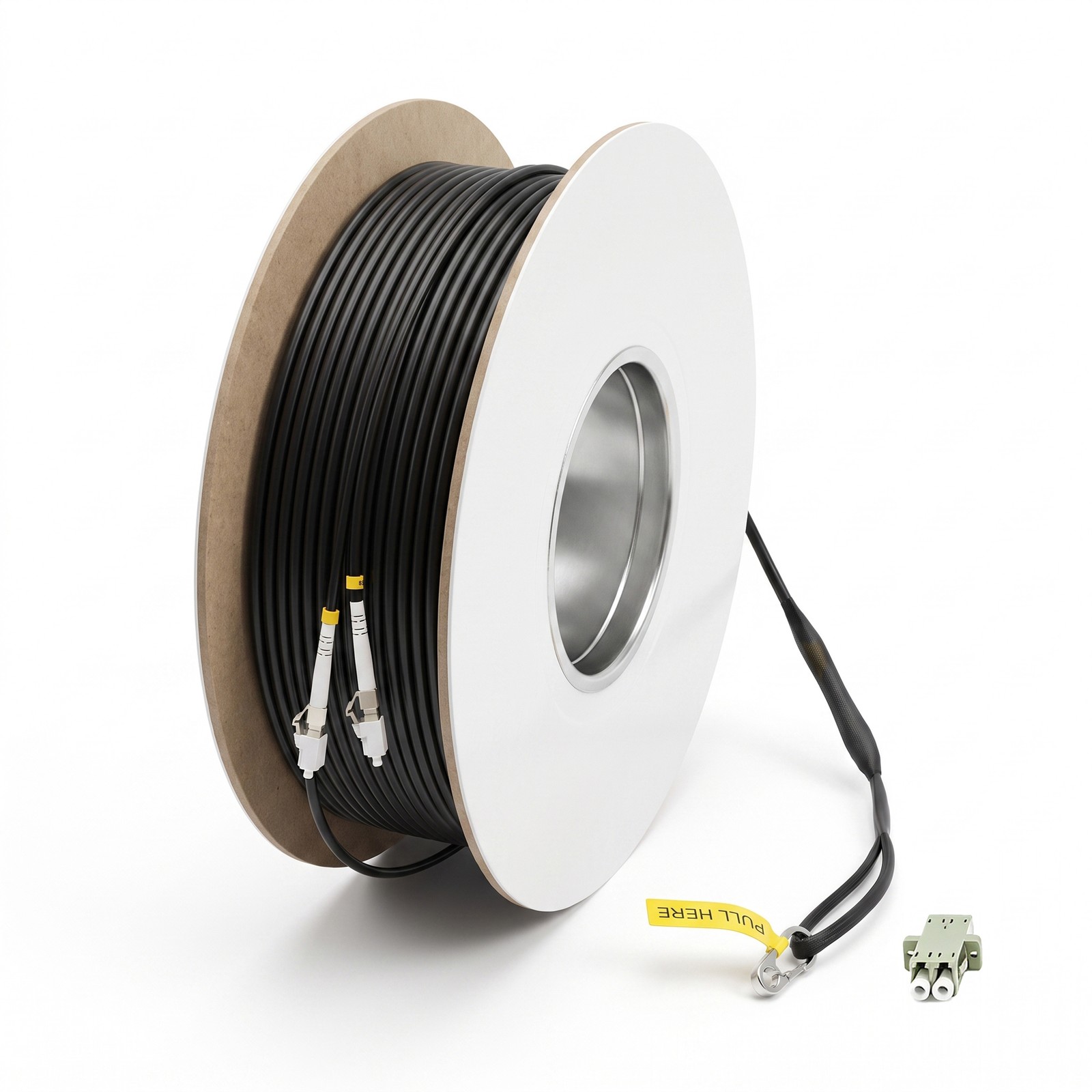 492.1ft Fiber Optic Patch Cable OM4 2 Core Multimode LC to LC Armored  TPU