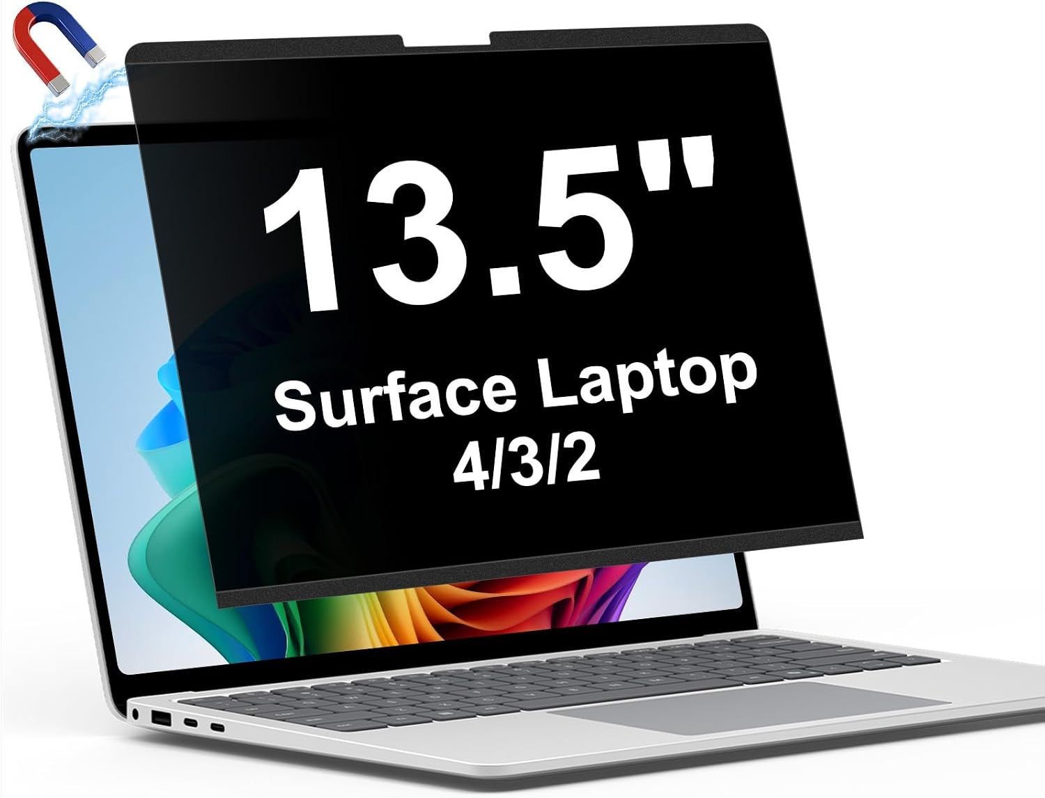 Magnetic Privacy Screen for Surface Laptop 4/3/2 - 13.5 Inch Privacy Protection
