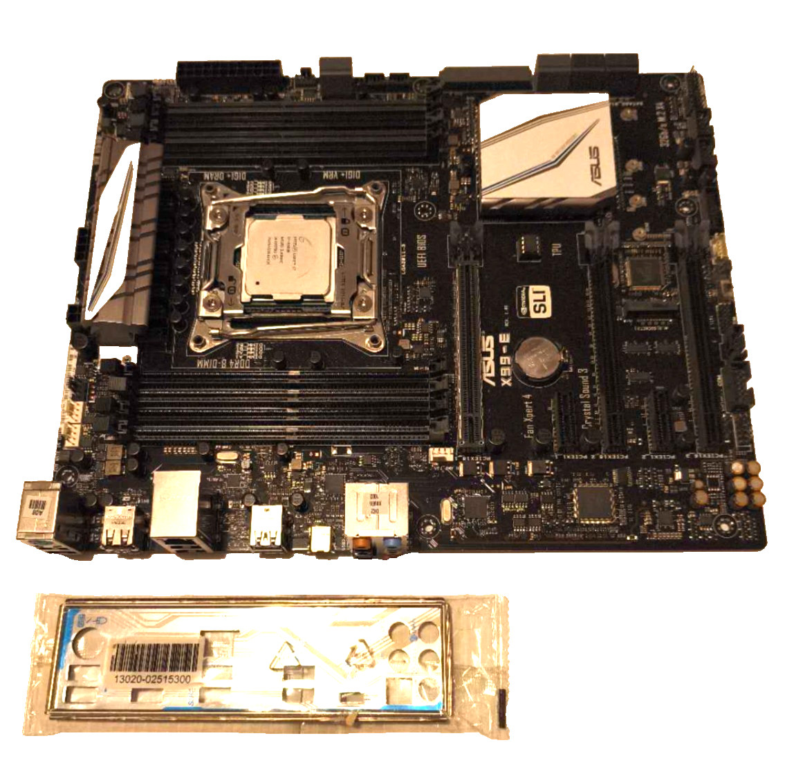 ASUS X99-E LGA 2011-3 DDR4 ATX Motherboard + i7-6800K CPU & I/O Shield