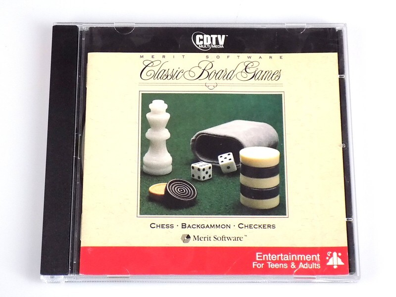 Merit Software Classic Board Games 1991 CDTV for Commodore Amiga