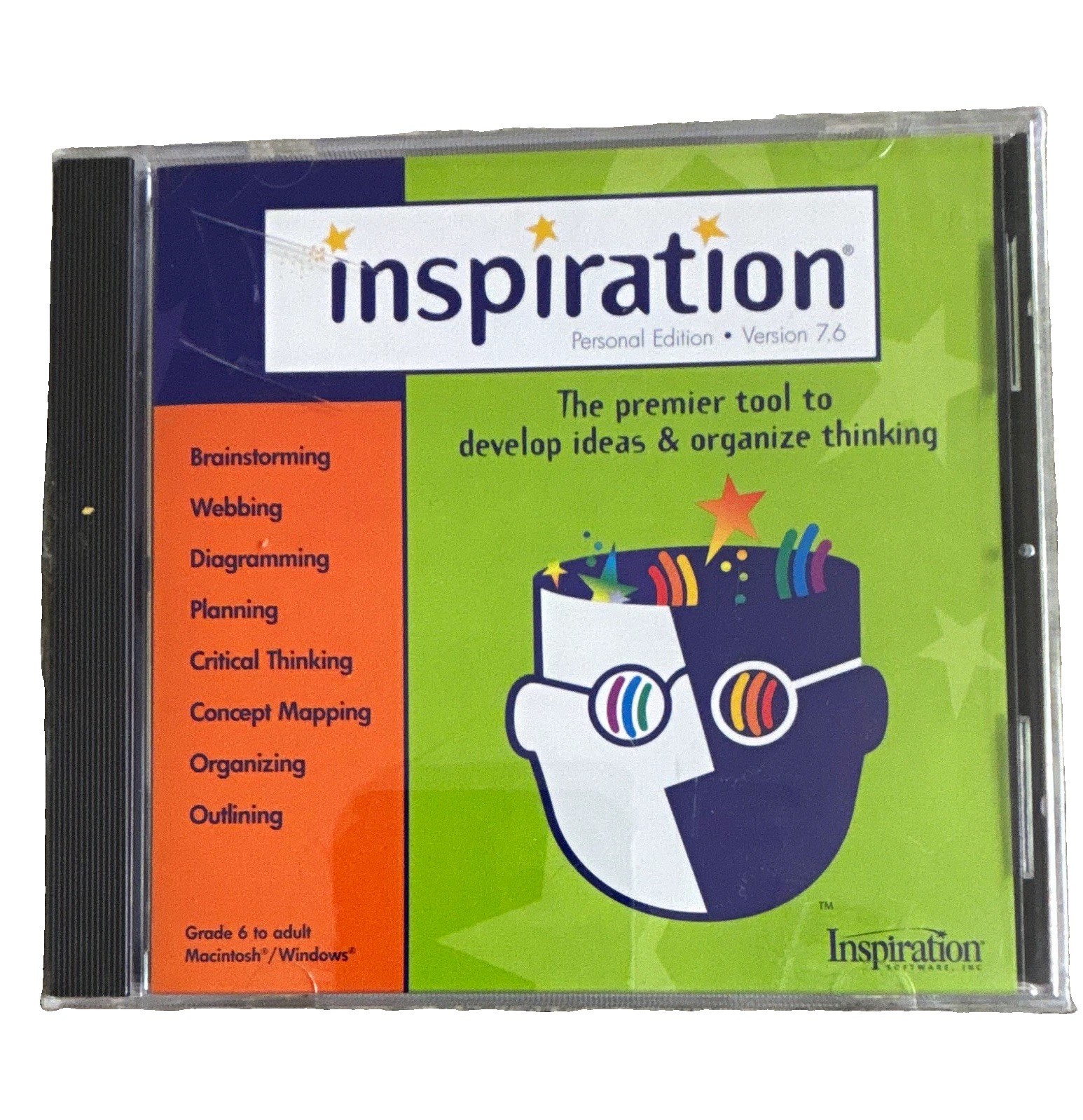 Inspiration Version 7.6 Personal Edition (PC / Mac) CD-ROM Mind Mapping Software