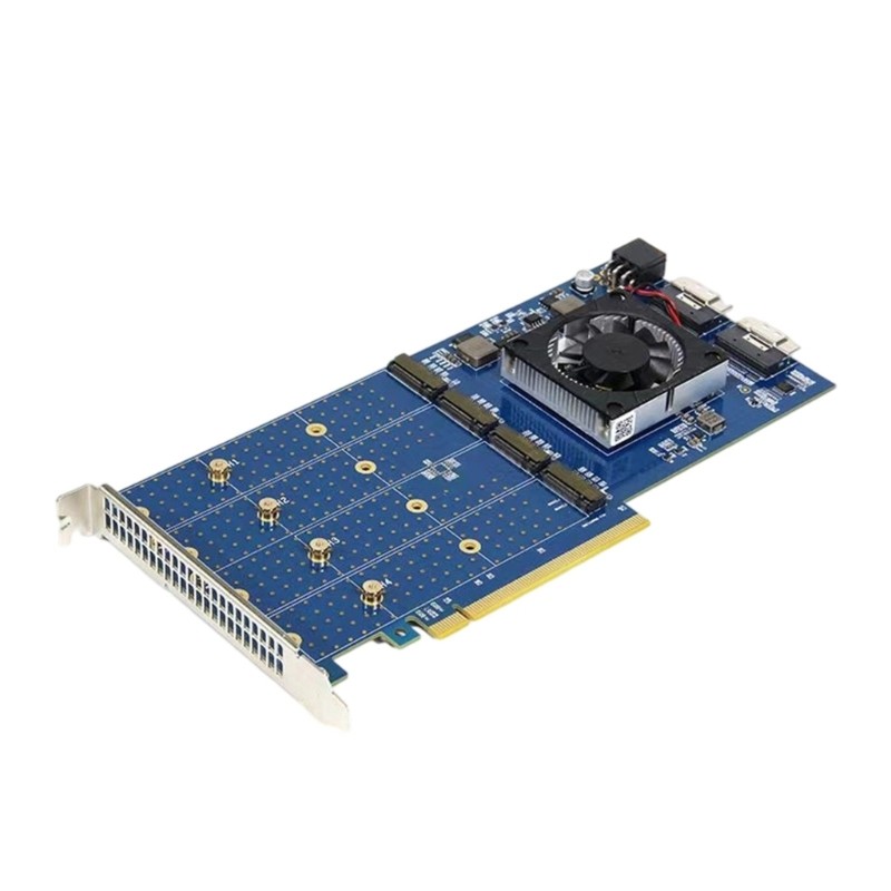 PCIe Expansion Card PLX88024 PCIe Expansion Card NVMe x8 with Heatsink