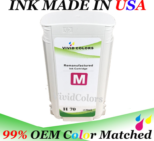 Reman HP 70 Magenta Ink Cartridge C9453A For Printer Z2100 Z3200 Z5200 Z5400
