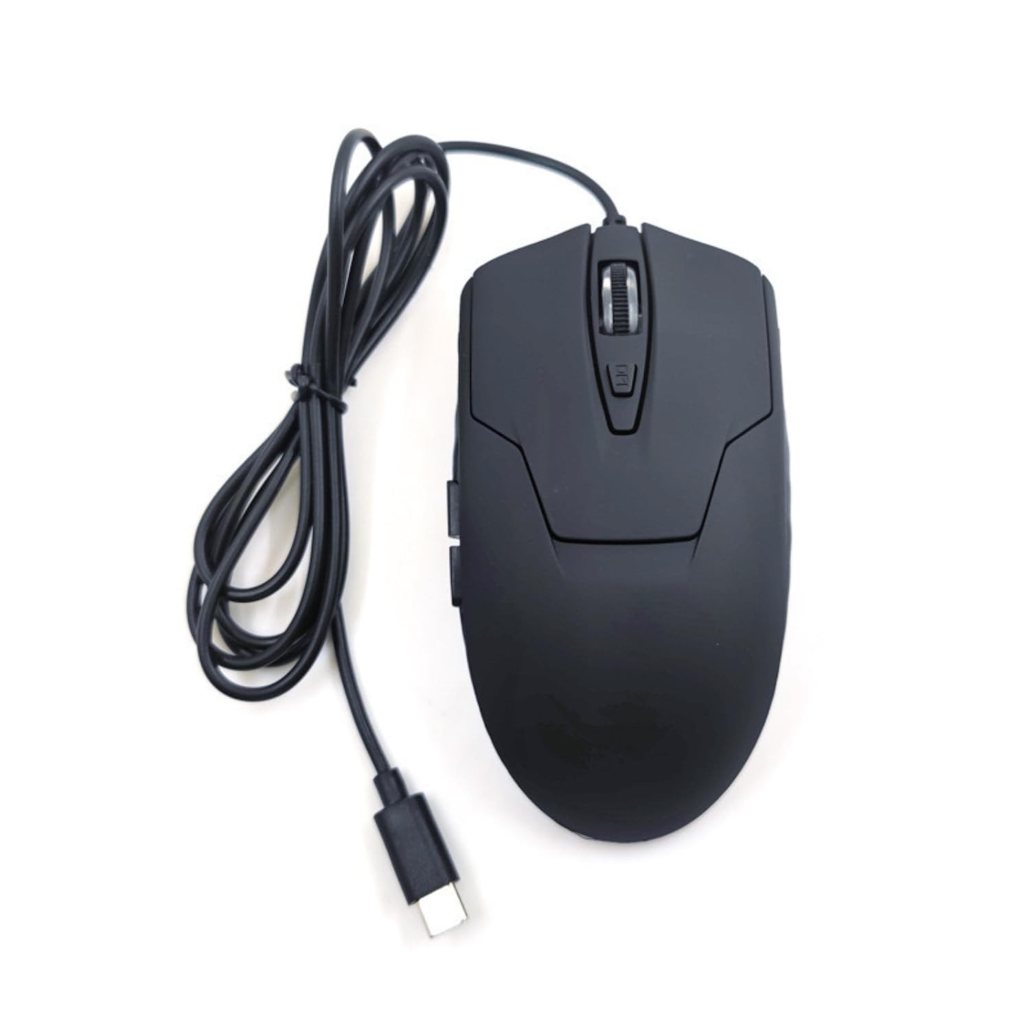 CBUS Wired USB C Mouse, 6-Button Quiet Click Computer Mouse - 4 DPI Black