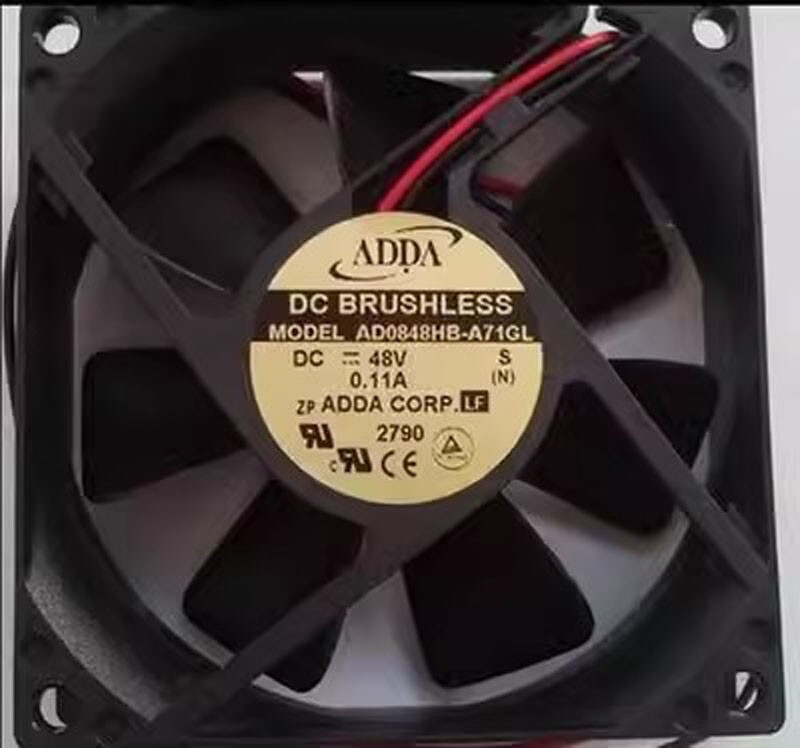 ADDA AD0848HB-A71GL 8025 DC48V 0.11A 8CM 2-Wire Inverter Cooling Fan