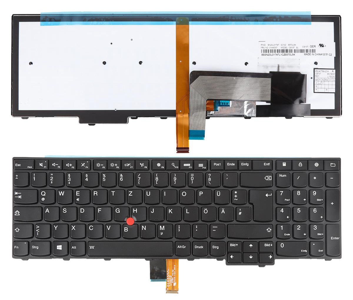 Keyboard Lenovo IBM Thinkpad Edge E531 E540 W540 T540P Backlit