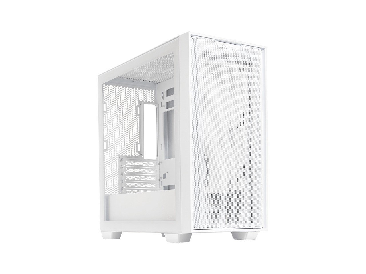 ASUS A21/WHT// Micro ATX Computer Case Steel / Plastic / Tempered Glass-White