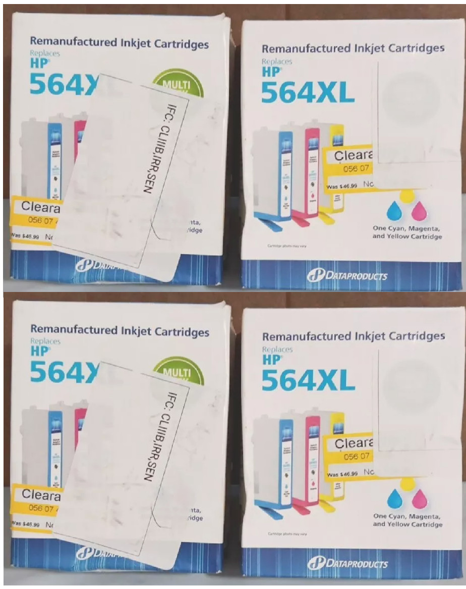 4 - Dataproducts Inkjet Cartridge replaces HP 564XL High Yield CMY Color Ink