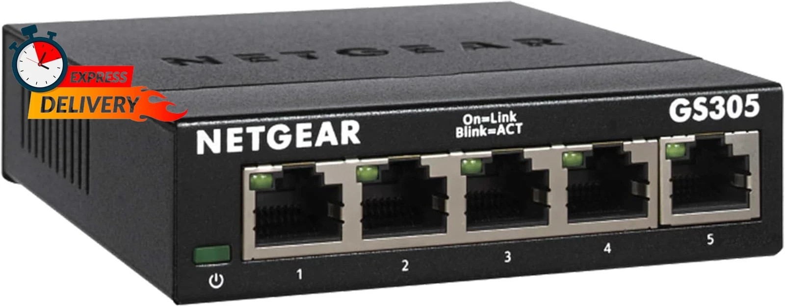 NETGEAR 5-Port Gigabit Ethernet Unmanaged Essentials Switch (GS305) - Home Netwo