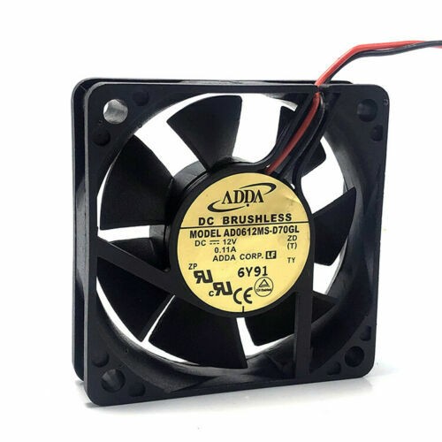 1 PCS For ADDA FAN AD0612MS-D70GL DC 12V 0.11A 6 CM 60x60x15mm 2-PIN