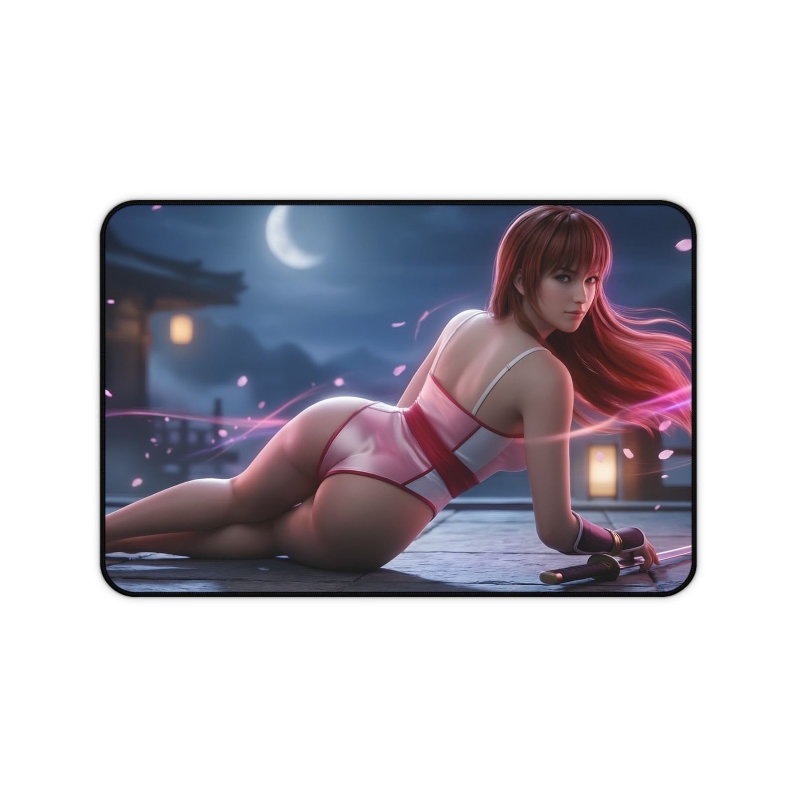 Kasumi Fighting Game Desk Mat Computer Desk Pad Gamer Setup